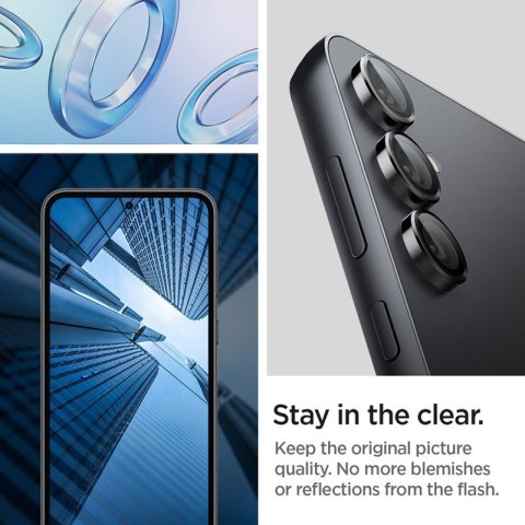 Spigen Optik.TR EZ Fit Camera Lens Protector 2-Pack - Szkło ochronne na obiektyw do Samsung Galaxy S23 FE (2 szt) (Czarny) Spigen Optik.TR EZ Fit Camera Lens Protector 2-Pack - Szkło ochronne na obiektyw do Samsung Galaxy S23 FE (2 szt) (Czarny)