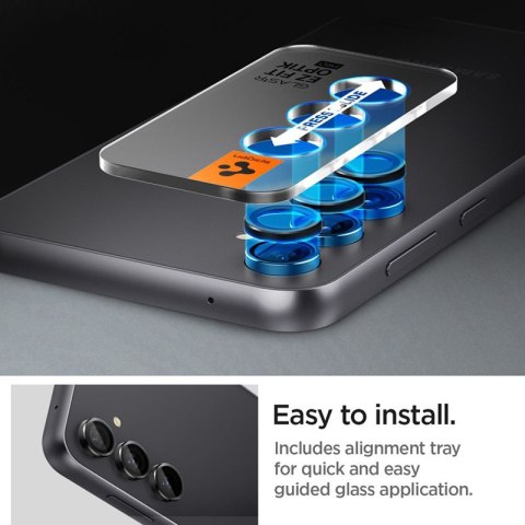 Spigen Optik.TR EZ Fit Camera Lens Protector 2-Pack - Szkło ochronne na obiektyw do Samsung Galaxy S23 FE (2 szt) (Czarny) Spigen Optik.TR EZ Fit Camera Lens Protector 2-Pack - Szkło ochronne na obiektyw do Samsung Galaxy S23 FE (2 szt) (Czarny)