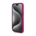 Guess 4G Strass Metal Logo - Etui iPhone 15 (różowy)