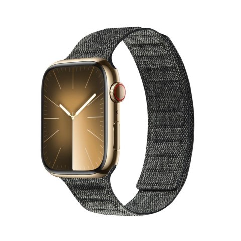 Crong Melange - Pasek magnetyczny do Apple Watch 42/44/45/49 mm (czarny melanż) Crong Melange - Pasek magnetyczny do Apple Watch 42/44/45/49 mm (czarny melanż)