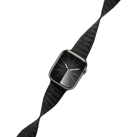 Crong Melange - Pasek magnetyczny do Apple Watch 42/44/45/49 mm (czarny melanż) Crong Melange - Pasek magnetyczny do Apple Watch 42/44/45/49 mm (czarny melanż)