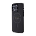 Guess Saffiano MagSafe - Etui iPhone 13 Pro Max (czarny)