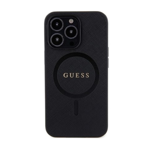 Guess Saffiano MagSafe - Etui iPhone 13 Pro Max (czarny) Guess Saffiano MagSafe - Etui iPhone 13 Pro Max (czarny)