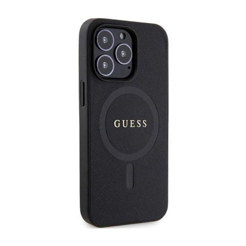 Guess Saffiano MagSafe - Etui iPhone 13 Pro Max (czarny) Guess Saffiano MagSafe - Etui iPhone 13 Pro Max (czarny)
