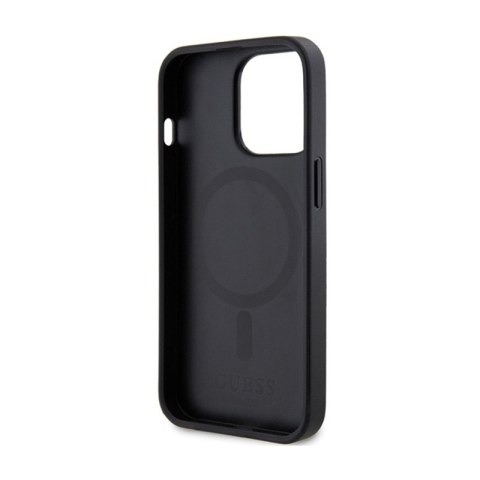 Guess Saffiano MagSafe - Etui iPhone 13 Pro Max (czarny) Guess Saffiano MagSafe - Etui iPhone 13 Pro Max (czarny)