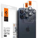 Spigen Optik.TR EZ Fit Camera Lens Protector 2-Pack - Szkło ochronne na obiektyw do iPhone 15 Pro / 15 Pro Max / iPhone 14 Pro /