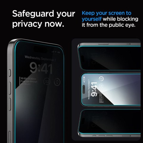 Spigen GLAS.TR EZ FIT Privacy - Szkło hartowane z filtrem prywatyzującym do iPhone 15 Plus Spigen GLAS.TR EZ FIT Privacy - Szkło hartowane z filtrem prywatyzującym do iPhone 15 Plus