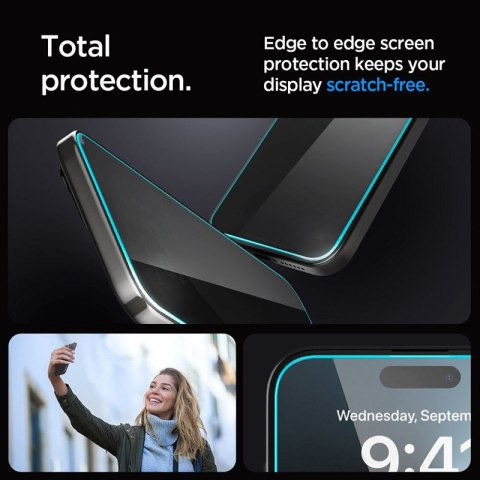 Spigen GLAS.TR EZ FIT Privacy - Szkło hartowane z filtrem prywatyzującym do iPhone 15 Plus Spigen GLAS.TR EZ FIT Privacy - Szkło hartowane z filtrem prywatyzującym do iPhone 15 Plus
