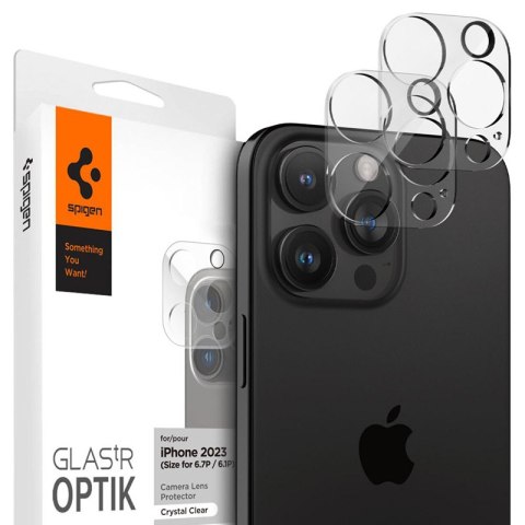 Spigen Optik.TR Camera Protector - Szkło ochronne na obiektyw do iPhone 15 Pro / 15 Pro Max / iPhone 14 Pro / 14 Pro Max (2 szt) Spigen Optik.TR Camera Protector - Szkło ochronne na obiektyw do iPhone 15 Pro / 15 Pro Max / iPhone 14 Pro / 14 Pro Max (2 szt)