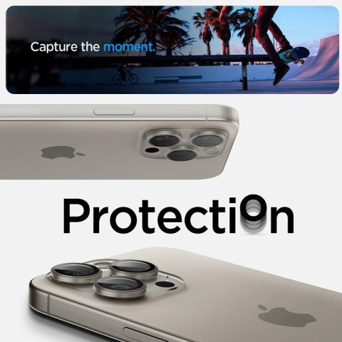 Spigen Optik.TR EZ Fit Camera Lens Protector 2-Pack - Szkło ochronne na obiektyw do iPhone 15 Pro / 15 Pro Max / iPhone 14 Pro / Spigen Optik.TR EZ Fit Camera Lens Protector 2-Pack - Szkło ochronne na obiektyw do iPhone 15 Pro / 15 Pro Max / iPhone 14 Pro /
