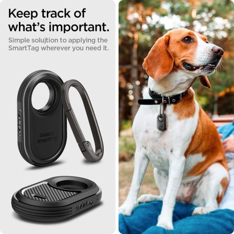 Spigen Rugged Armor - Etui do Samsung Galaxy SmartTag 2 (Czarny) Spigen Rugged Armor - Etui do Samsung Galaxy SmartTag 2 (Czarny)