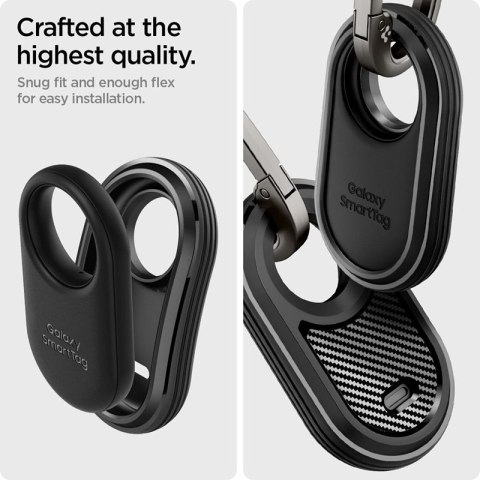Spigen Rugged Armor - Etui do Samsung Galaxy SmartTag 2 (Czarny) Spigen Rugged Armor - Etui do Samsung Galaxy SmartTag 2 (Czarny)