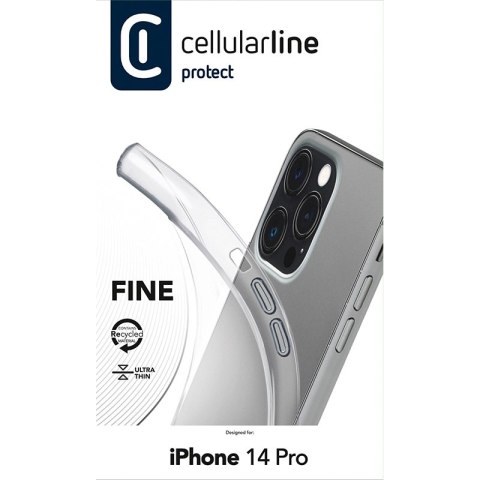 Cellularline Fine - Etui iPhone 14 Pro (przezroczysty) Cellularline Fine - Etui iPhone 14 Pro (przezroczysty)