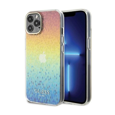 Guess IML Faceted Mirror Disco Iridescent - Etui iPhone 12 / iPhone 12 Pro (Iridescent) Guess IML Faceted Mirror Disco Iridescent - Etui iPhone 12 / iPhone 12 Pro (Iridescent)