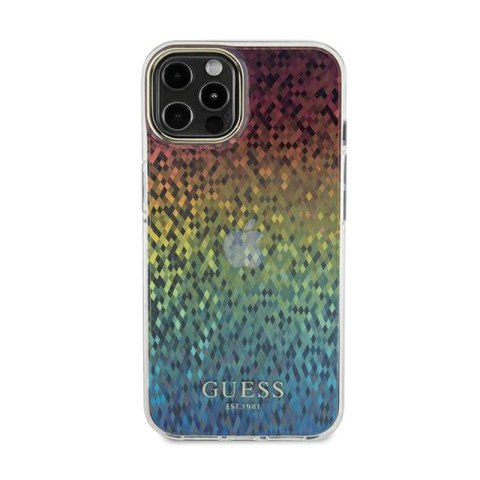 Guess IML Faceted Mirror Disco Iridescent - Etui iPhone 12 / iPhone 12 Pro (Iridescent) Guess IML Faceted Mirror Disco Iridescent - Etui iPhone 12 / iPhone 12 Pro (Iridescent)