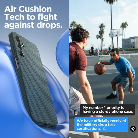 Spigen Liquid Air - Etui do Samsung Galaxy A15 4G/5G (Abyss Green) Spigen Liquid Air - Etui do Samsung Galaxy A15 4G/5G (Abyss Green)