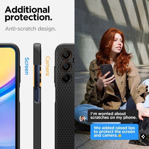 Spigen Liquid Air - Etui do Samsung Galaxy A15 4G/5G (Matte Black) Spigen Liquid Air - Etui do Samsung Galaxy A15 4G/5G (Matte Black)