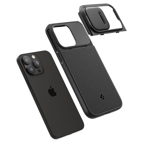 Spigen Optik Armor Mag MagSafe - Etui do iPhone 15 Pro (Czarny) Spigen Optik Armor Mag MagSafe - Etui do iPhone 15 Pro (Czarny)