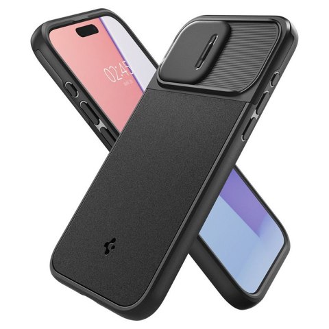Spigen Optik Armor Mag MagSafe - Etui do iPhone 15 Pro (Czarny) Spigen Optik Armor Mag MagSafe - Etui do iPhone 15 Pro (Czarny)
