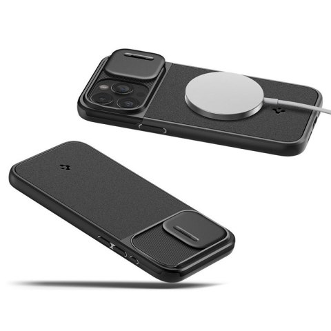 Spigen Optik Armor Mag MagSafe - Etui do iPhone 15 Pro (Czarny) Spigen Optik Armor Mag MagSafe - Etui do iPhone 15 Pro (Czarny)