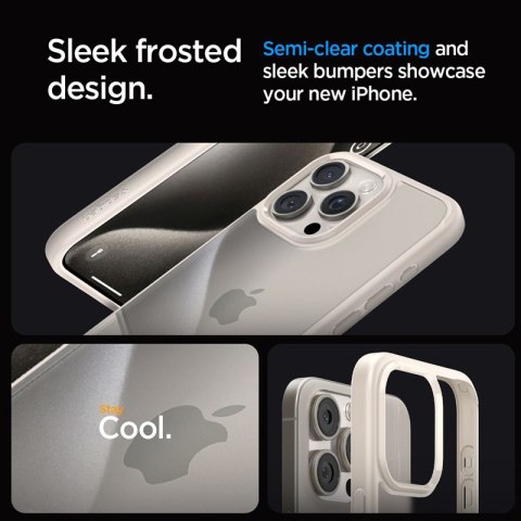 Spigen Ultra Hybrid - Etui do iPhone 15 Pro Max (Natural Titanium) Spigen Ultra Hybrid - Etui do iPhone 15 Pro Max (Natural Titanium)