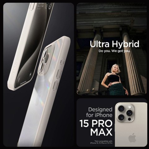 Spigen Ultra Hybrid - Etui do iPhone 15 Pro Max (Natural Titanium) Spigen Ultra Hybrid - Etui do iPhone 15 Pro Max (Natural Titanium)