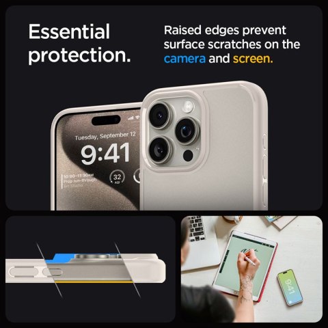 Spigen Ultra Hybrid - Etui do iPhone 15 Pro Max (Natural Titanium) Spigen Ultra Hybrid - Etui do iPhone 15 Pro Max (Natural Titanium)