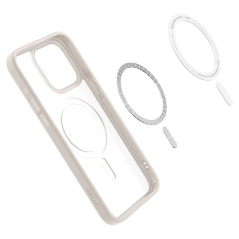 Spigen Ultra Hybrid Mag MagSafe - Etui do iPhone 15 Pro (Frost Natural Titanium) Spigen Ultra Hybrid Mag MagSafe - Etui do iPhone 15 Pro (Frost Natural Titanium)