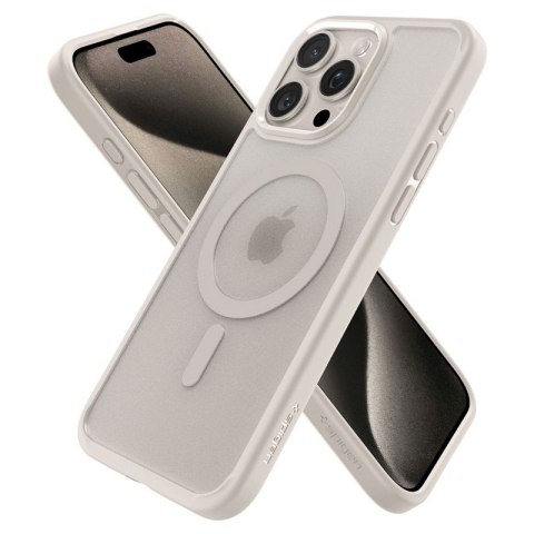 Spigen Ultra Hybrid Mag MagSafe - Etui do iPhone 15 Pro (Frost Natural Titanium) Spigen Ultra Hybrid Mag MagSafe - Etui do iPhone 15 Pro (Frost Natural Titanium)