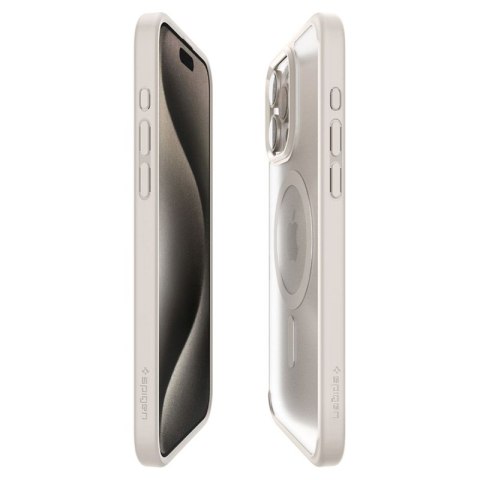 Spigen Ultra Hybrid Mag MagSafe - Etui do iPhone 15 Pro (Frost Natural Titanium) Spigen Ultra Hybrid Mag MagSafe - Etui do iPhone 15 Pro (Frost Natural Titanium)