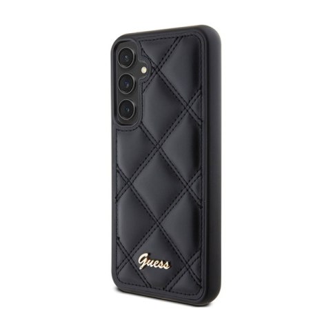 Guess Quilted Metal Logo - Etui Samsung Galaxy S23 FE (czarny) Guess Quilted Metal Logo - Etui Samsung Galaxy S23 FE (czarny)