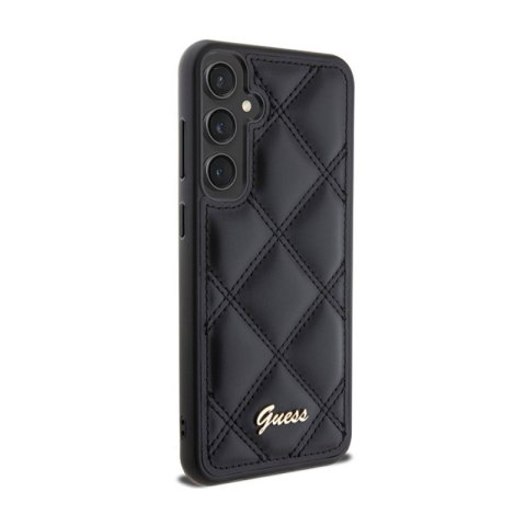 Guess Quilted Metal Logo - Etui Samsung Galaxy S23 FE (czarny) Guess Quilted Metal Logo - Etui Samsung Galaxy S23 FE (czarny)