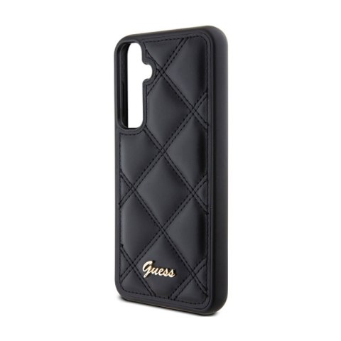 Guess Quilted Metal Logo - Etui Samsung Galaxy S23 FE (czarny) Guess Quilted Metal Logo - Etui Samsung Galaxy S23 FE (czarny)