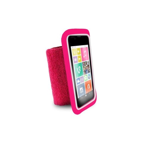 PURO Running Band - Uniwersalna frotka do biegania do smartfonów max 4.3" + key pocket (różowy) PURO Running Band - Uniwersalna frotka do biegania do smartfonów max 4.3" + key pocket (różowy)