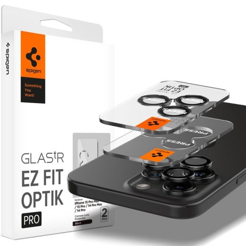 Spigen Optik.TR EZ Fit Camera Lens Protector 2-Pack - Szkło ochronne na obiektyw do iPhone 15 Pro / 15 Pro Max / iPhone 14 Pro / Spigen Optik.TR EZ Fit Camera Lens Protector 2-Pack - Szkło ochronne na obiektyw do iPhone 15 Pro / 15 Pro Max / iPhone 14 Pro /