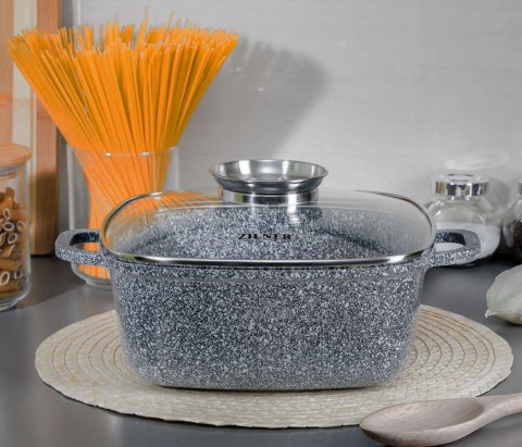 BRYTFANNA GARNEK KWADRATOWY 5.5L 26cm ZILNER GREY ZL-7059 BRYTFANNA GARNEK KWADRATOWY 5.5L 26cm ZILNER GREY ZL-7059