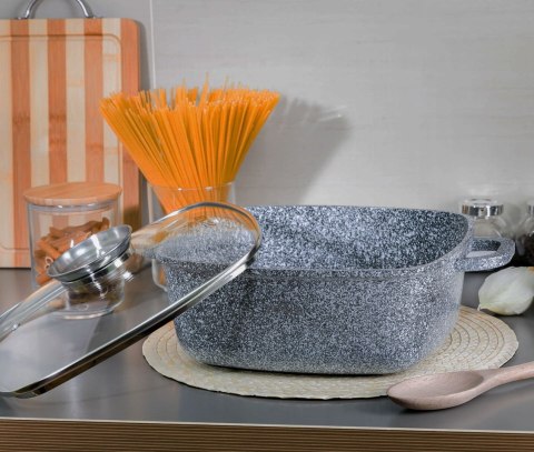 BRYTFANNA GARNEK KWADRATOWY 5.5L 26cm ZILNER GREY ZL-7059 BRYTFANNA GARNEK KWADRATOWY 5.5L 26cm ZILNER GREY ZL-7059
