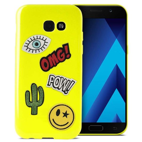 PURO Patch Mania - Etui Samsung Galaxy A3 (2017) w zestawie 5 naklejek (żółty) PURO Patch Mania - Etui Samsung Galaxy A3 (2017) w zestawie 5 naklejek (żółty)