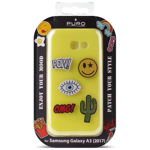 PURO Patch Mania - Etui Samsung Galaxy A3 (2017) w zestawie 5 naklejek (żółty) PURO Patch Mania - Etui Samsung Galaxy A3 (2017) w zestawie 5 naklejek (żółty)