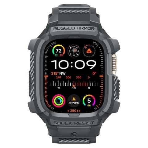 Spigen Rugged Armor Pro - Pasek z obudową do Apple Watch Ultra 49 mm (Dark Grey) Spigen Rugged Armor Pro - Pasek z obudową do Apple Watch Ultra 49 mm (Dark Grey)
