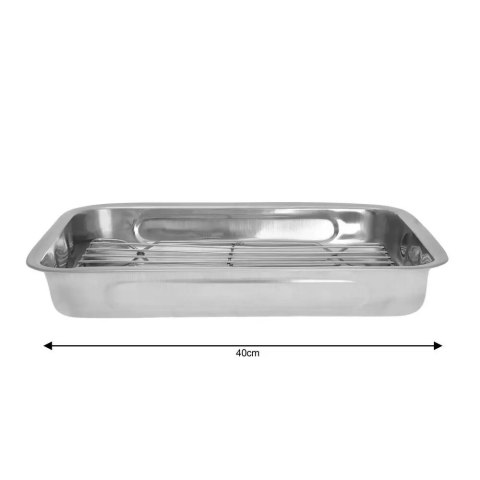 BRYTFANNA STALOWA Z RUSZTEM 40CM KiNGHOFF KH-1378 BRYTFANNA STALOWA Z RUSZTEM 40CM KiNGHOFF KH-1378