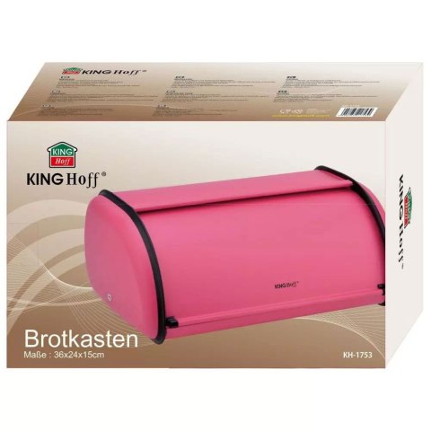 CHLEBAK STALOWY MAŁY 36CM KINGHOFF KH-1753 CZERWONY CHLEBAK STALOWY MAŁY 36CM KINGHOFF KH-1753 CZERWONY