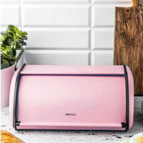 CHLEBAK STALOWY MAŁY 36CM KINGHOFF KH-1756 RÓŻOWY CHLEBAK STALOWY MAŁY 36CM KINGHOFF KH-1756 RÓŻOWY