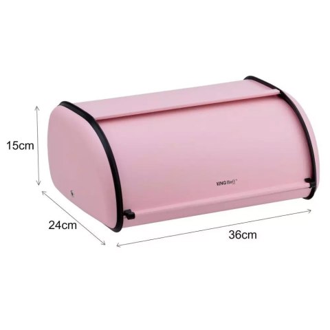 CHLEBAK STALOWY MAŁY 36CM KINGHOFF KH-1756 RÓŻOWY CHLEBAK STALOWY MAŁY 36CM KINGHOFF KH-1756 RÓŻOWY