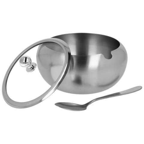CUKIERNICA Z ŁYŻECZKĄ 560ml SATYNA BRUNBESTE BB-1156 CUKIERNICA Z ŁYŻECZKĄ 560ml SATYNA BRUNBESTE BB-1156