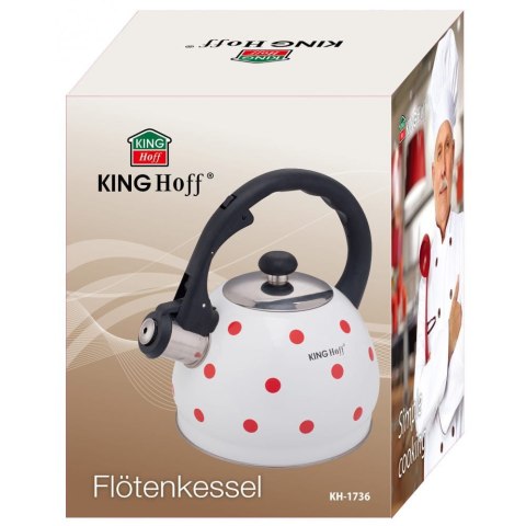 CZAJNIK EMALIOWANY W GROSZKI KINGHOFF 2.0L KH-1736 CZAJNIK EMALIOWANY W GROSZKI KINGHOFF 2.0L KH-1736