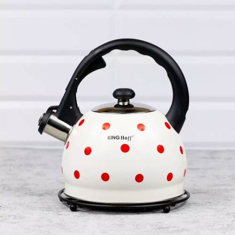 CZAJNIK EMALIOWANY W GROSZKI KINGHOFF 2.0L KH-1736 CZAJNIK EMALIOWANY W GROSZKI KINGHOFF 2.0L KH-1736
