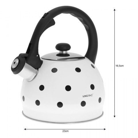 CZAJNIK EMALIOWANY W GROSZKI KiNGHOFF 2.0L KH-1050 CZAJNIK EMALIOWANY W GROSZKI KiNGHOFF 2.0L KH-1050