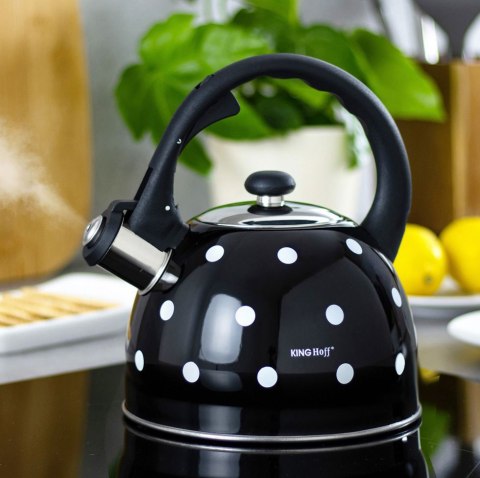 CZAJNIK EMALIOWANY W GROSZKI KiNGHOFF 2.6L KH-1051 CZAJNIK EMALIOWANY W GROSZKI KiNGHOFF 2.6L KH-1051