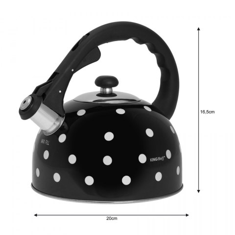CZAJNIK EMALIOWANY W GROSZKI KiNGHOFF 2.6L KH-1051 CZAJNIK EMALIOWANY W GROSZKI KiNGHOFF 2.6L KH-1051